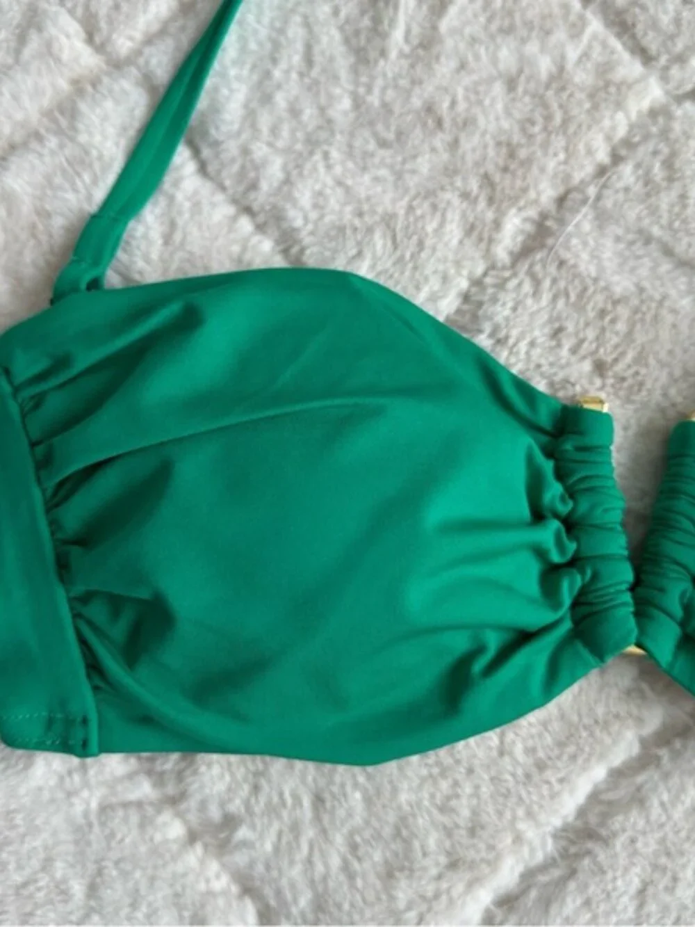 Victoria's Secret | Jewel Green Strapless Halter Bikini Top | Size Extra Small